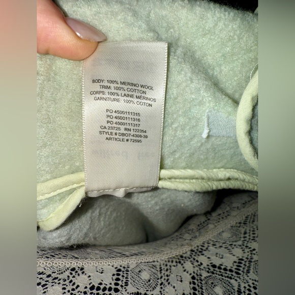 Aritzia GANNA Merino Wool Shirt Jacket XXS Tender Green Wilfred Free Shacket - Picture 5 of 7